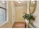 Entryway with tile floors, large mirror, and natural light at 65 Applegate Dr, Franklinton, NC 27525
