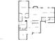 One story floor plan, 3 bedroom, 2 bath at 9 Oxmoor Dr, Durham, NC 27703
