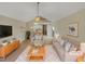 Virtually staged living room featuring comfortable furniture and a neutral color palette at 603 Stratton Way, Durham, NC 27704