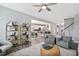 Living area with view of kitchen and stylish seating at 167 Pretty Run Branch Ln, Wendell, NC 27591
