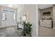Entryway with view of laundry room and stylish console table at 167 Pretty Run Branch Ln, Wendell, NC 27591