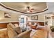 Spacious living room with hardwood floors and a cozy fireplace at 319 River Knoll Dr, Clayton, NC 27527