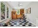 Relaxing recreation room with infrared sauna and checkerboard floors at 675 Whitehurst, Pittsboro, NC 27312