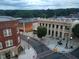 Elevated view of a town intersection at dusk at 26 Oak St, Roxboro, NC 27573
