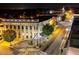 Night view of a town's streets and buildings at 26 Oak St, Roxboro, NC 27573