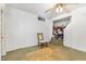 Unfinished basement area with a ceiling fan at 415 N Hyde Park Ave, Durham, NC 27703