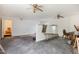 Unfinished basement with partial walls and concrete floor at 415 N Hyde Park Ave, Durham, NC 27703