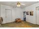 Spacious bonus room with a ceiling fan and additional storage at 415 N Hyde Park Ave, Durham, NC 27703