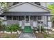 Front view of a white two-story house with a porch at 415 N Hyde Park Ave, Durham, NC 27703