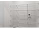 Empty pantry with white wire shelves at 420 Oak Park Blvd, Youngsville, NC 27596