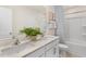 Bathroom with double vanity and shower/tub combo at 203 Calebs Corner Pl, Spring Lake, NC 28390