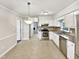 Modern kitchen with stainless steel appliances and granite countertops at 2504 Timothy Dr, Fuquay Varina, NC 27526