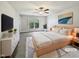 Main bedroom with large window and neutral decor at 2504 Timothy Dr, Fuquay Varina, NC 27526