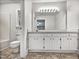 Clean bathroom with vanity and a toilet at 2504 Timothy Dr, Fuquay Varina, NC 27526