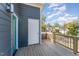 Private deck with storage and neighborhood view at 112 N Guthrie Ave # C, Durham, NC 27703
