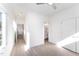 Hardwood floor bedroom with access to bathroom and hallway at 112 N Guthrie Ave # C, Durham, NC 27703