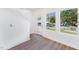 Bright entryway with hardwood floors and view to the street at 112 N Guthrie Ave # C, Durham, NC 27703
