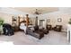 Luxurious main bedroom with a large bed, sitting area and fireplace at 2117 Blue Haven Ct, Wake Forest, NC 27587
