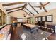 Game room with pool table, shuffleboard, and high ceilings at 2117 Blue Haven Ct, Wake Forest, NC 27587
