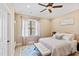 Bedroom with a plush bed and decorative accents at 2117 Blue Haven Ct, Wake Forest, NC 27587