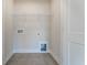 Functional laundry room with shelving and hookups at 2109 Seneca Dr # 35, Raleigh, NC 27604