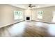 Spacious living room featuring a fireplace and hardwood floors at 333 Hopewell Branch Ct, Smithfield, NC 27577