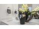 Modern bathroom with double vanity and stylish decor at 385 Swift Creek Farm Ln, Clayton, NC 27520