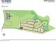 Aerial view of Swift Creek Farm community with various home lots at 385 Swift Creek Farm Ln, Clayton, NC 27520
