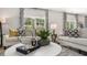 Living room with stylish decor and comfortable seating at 385 Swift Creek Farm Ln, Clayton, NC 27520