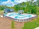 Resort-style pool with a large deck and plenty of seating at 120 Berry Mill Ln # 129, Raleigh, NC 27603