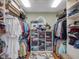 Large walk-in closet with ample shelving and hanging space at 548 Double N Rd, Pittsboro, NC 27312