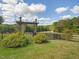 Wooden gate entrance to the property at 548 Double N Rd, Pittsboro, NC 27312