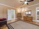 Bedroom with wooden dresser, and carpet at 548 Double N Rd, Pittsboro, NC 27312