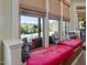 Cozy window seat offers picturesque views of the property at 548 Double N Rd, Pittsboro, NC 27312