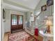 Elegant entryway with hardwood floors and staircase at 548 Double N Rd, Pittsboro, NC 27312