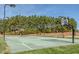 Outdoor basketball court with two hoops and ample space at 15 Brandon Pines Ct, Pittsboro, NC 27312