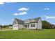 Two-story home with grey siding and a large front yard at 73 S Harper Faith Way, Benson, NC 27504