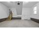 Bright and spacious garage with high ceilings and extra storage at 45 S Harper Faith Way, Benson, NC 27504