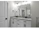 Bathroom boasts double vanity with granite countertop at 45 S Harper Faith Way, Benson, NC 27504