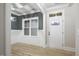 Formal dining room with dark green walls and wood floors at 45 S Harper Faith Way, Benson, NC 27504