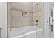 Spa-like bathroom with soaking tub and tile shower at 488 Colvard Farms Rd, Durham, NC 27713