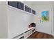 Bright mudroom with built-in bench and storage at 488 Colvard Farms Rd, Durham, NC 27713