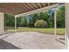 Covered patio overlooking the backyard at 488 Colvard Farms Rd, Durham, NC 27713