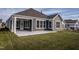 Covered patio and grassy backyard at 1724 Red Elm Lane, Homesite 76, Fuquay Varina, NC 27526