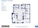 Two-bedroom floor plan with terrace and open concept living areas at 2606 Marchmont St # 101, Raleigh, NC 27608