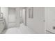 Main bathroom with double vanity, walk-in shower and separate toilet area at 708 Portia Way, Homesite 13, Morrisville, NC 27560
