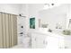 Full bathroom with tub shower, toilet, and vanity with storage at 708 Portia Way, Homesite 13, Morrisville, NC 27560