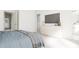 Serene bedroom with plush bedding and built-in wardrobe at 712 Portia Way, Homesite 11, Morrisville, NC 27560