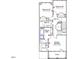Second floor plan features bedrooms, bathrooms, and walk-in closet at 9228 Leaning Post Rd # 445, Wake Forest, NC 27587