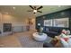 Bright bonus room features stylish furniture and a cozy atmosphere at 1565 Bowers Store Rd, Siler City, NC 27344
